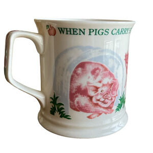 Mug When Pigs Carry Sticks Fine Bone China England